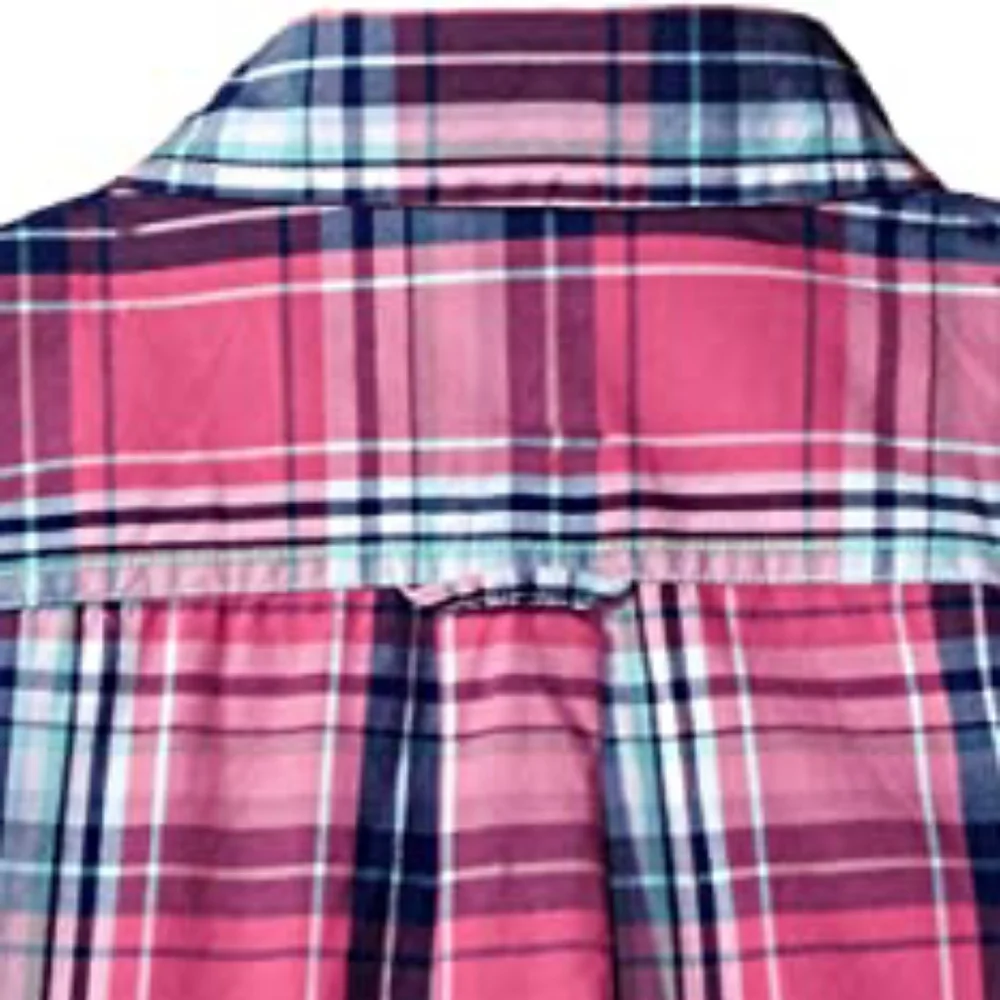 IZOD Plaid Check Button down Short Sleeve Dress Shirt NWT - Picture 5 of 8